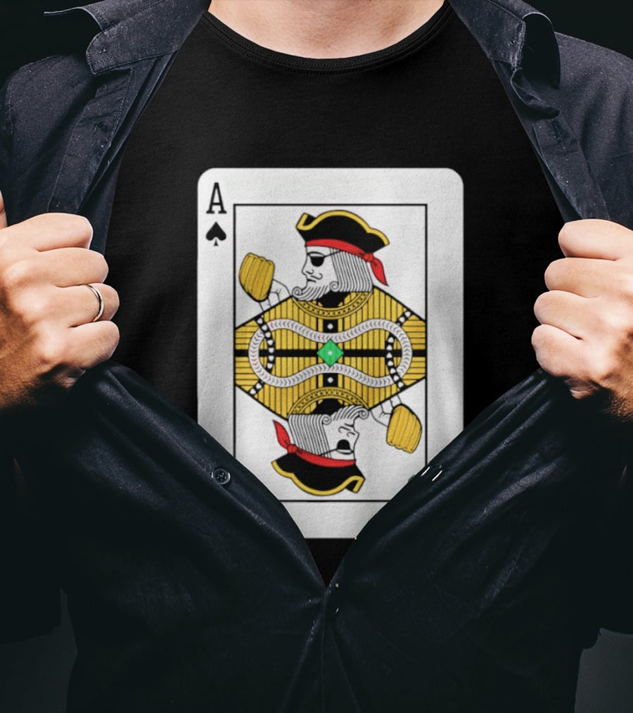 Pittsburgh Pirates Ace Of Spades Playing Card Baseball T-Shirt