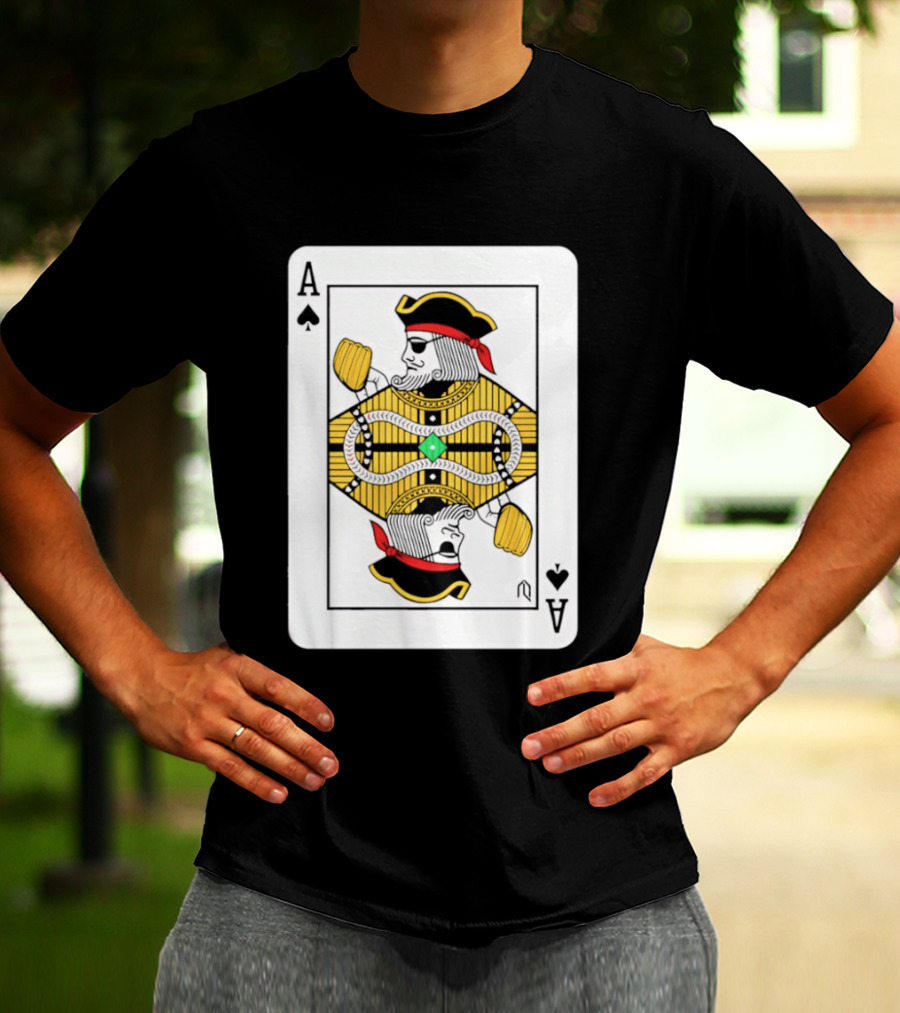 Pittsburgh Pirates Ace Of Spades Playing Card Baseball T-Shirt