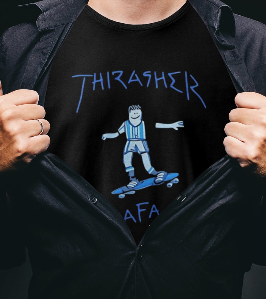 Thrasher Gonz AFA Skateboarder Cartoon T-Shirt