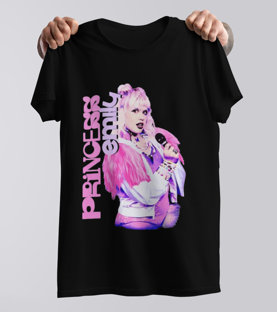 Princess Emily Pop Star Style Microphone Fashion T-Shirt