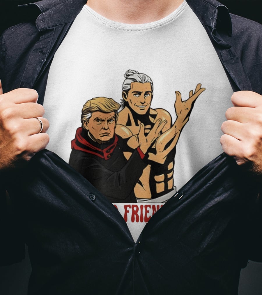 Besto Friendo Trump Anime Crossover Meme T-Shirt