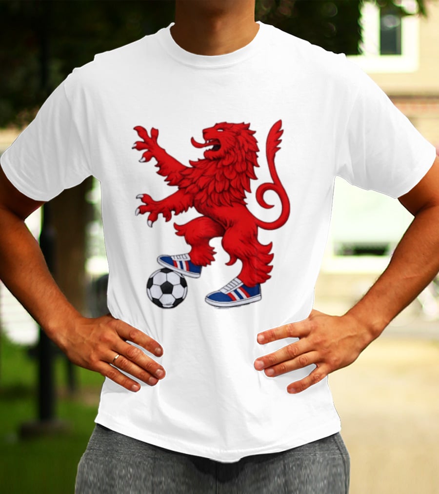 Every Other Saturday Rangers FC Red Lion Mascot Soccer Shoes T-Shirt