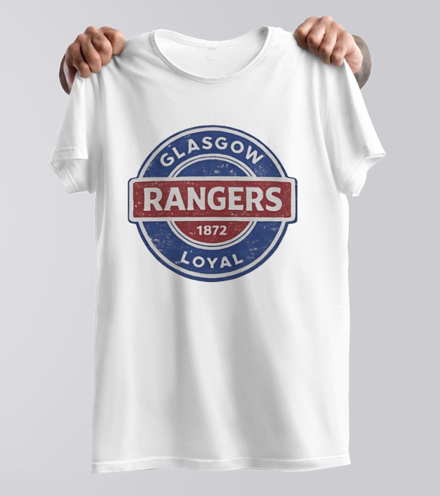 Glasgow Rangers Loyal 1872 Rangers FC Vintage Logo Football Club T-Shirt