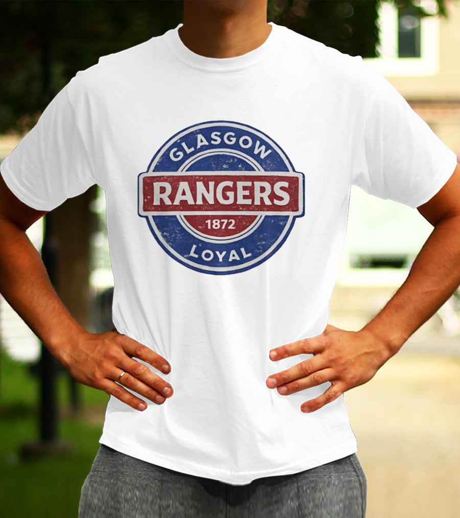 Glasgow Rangers Loyal 1872 Rangers FC Vintage Logo Football Club T-Shirt