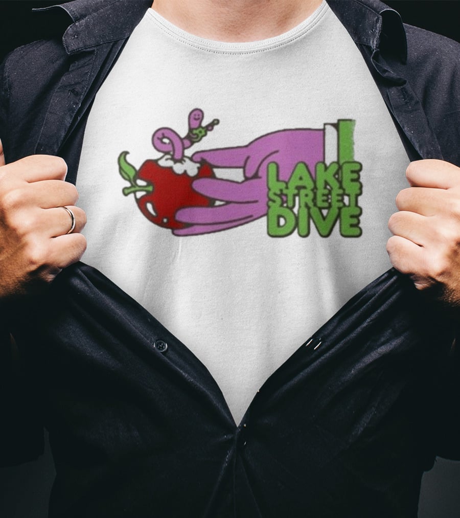 Lake Street Dive Worm In Apple Hand Art Spring 2026 Tour T-Shirt