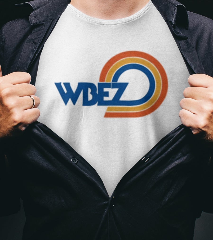 WBEZ Retro Bold Multicolor Circular T-Shirt