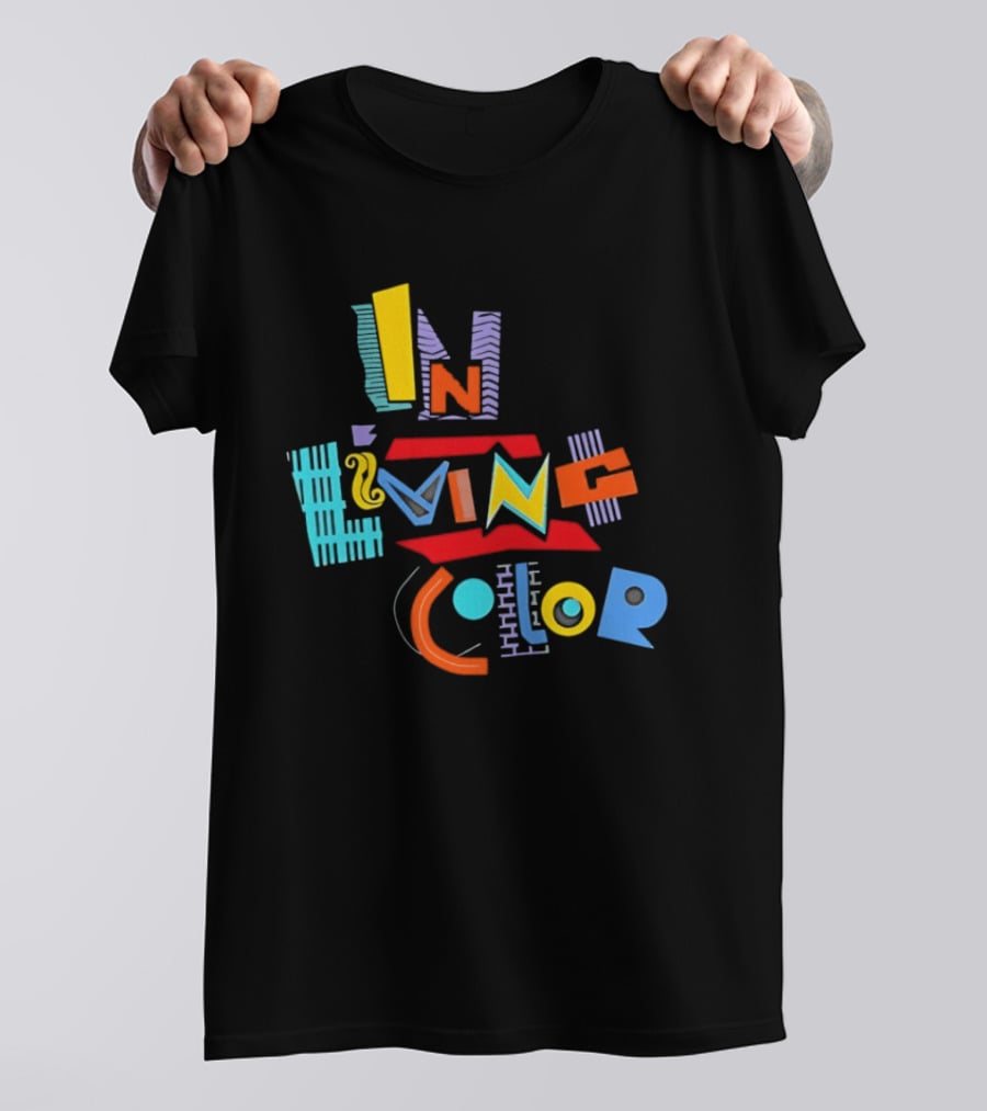 In Living Color 90s Retro Style Vivid T-Shirt