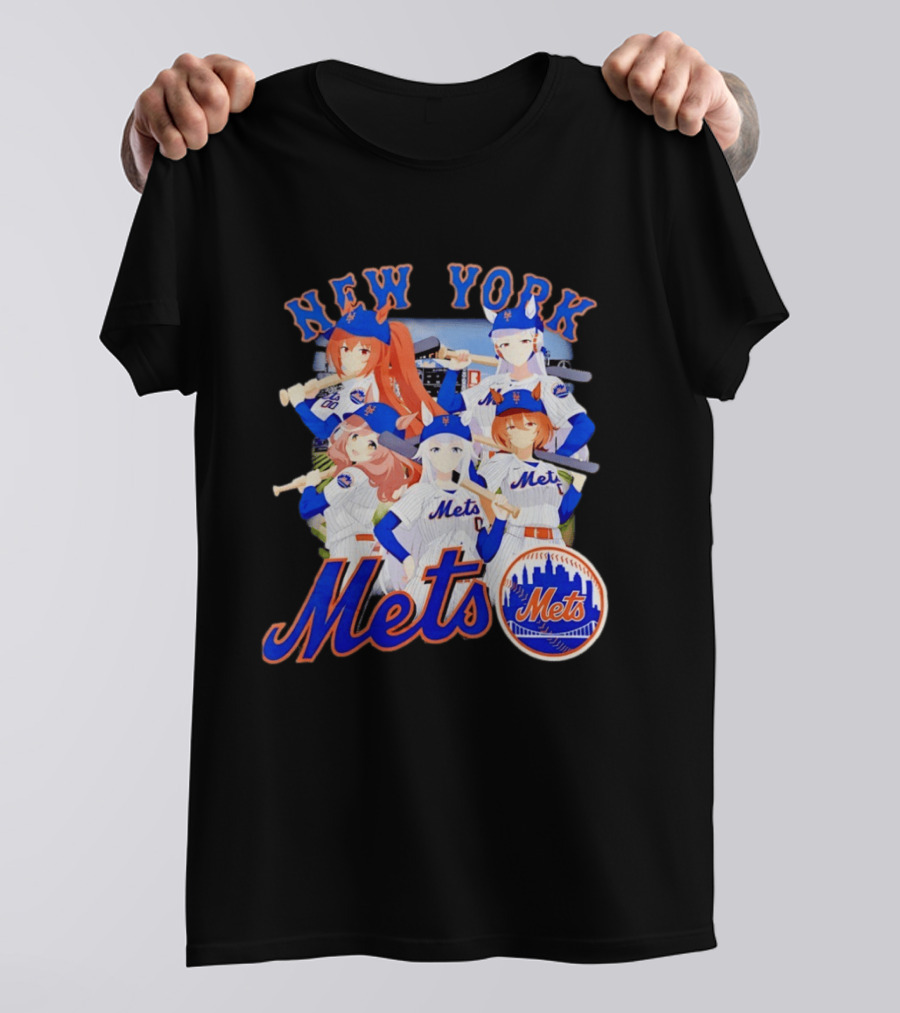 New York Mets Anime Characters Baseball Team T-Shirt