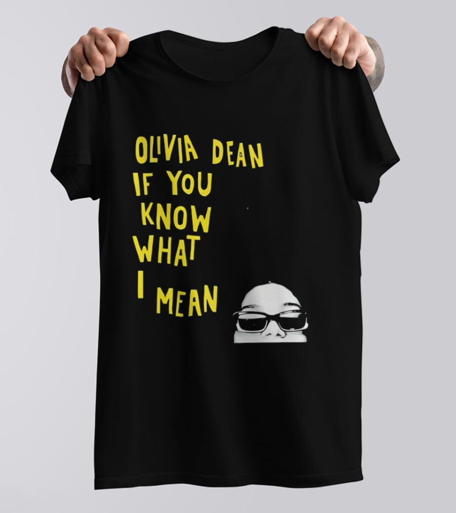 Olivia Dean If You Know What I Mean Glasses Sketch T-Shirt