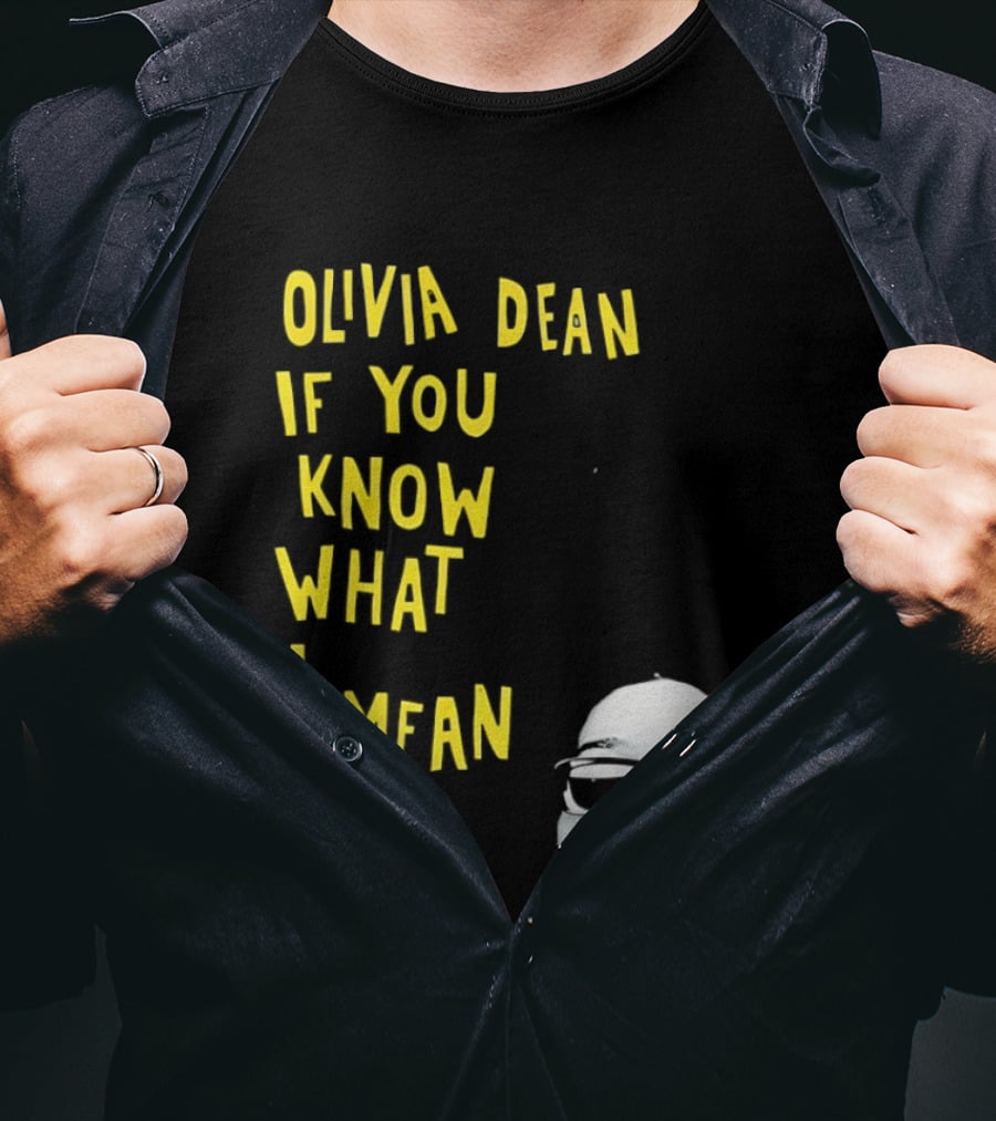 Olivia Dean If You Know What I Mean Glasses Sketch T-Shirt