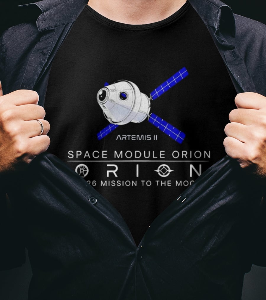 Artemis II Space Module Orion 2026 Mission To The Moon T-Shirt