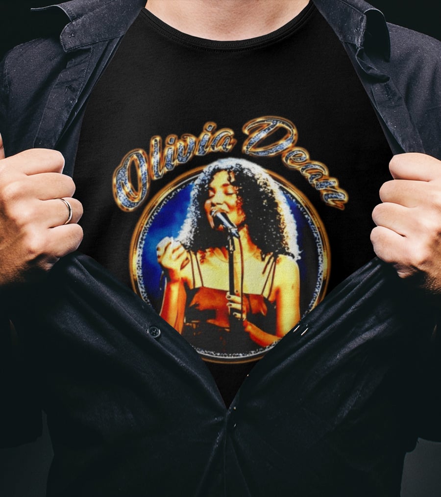 Olivia Dean Elegance Framed Singer Performance T-Shirt