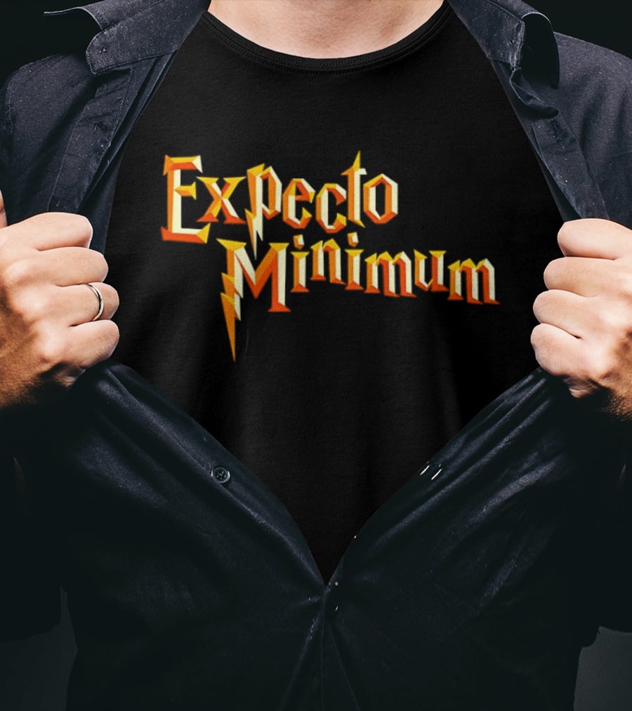 Expecto Minimum Magic Inspired Wizard Humor T-Shirt