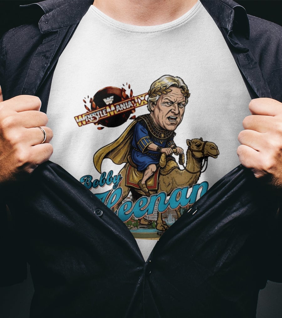 Bobby Heenan WrestleMania IX WWE Cartoon Character On Camel T-Shirt