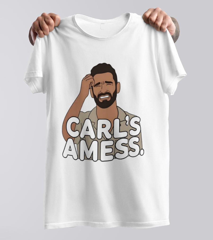 Carl's A Mess Carl Radke Summer House Humor Face T-Shirt