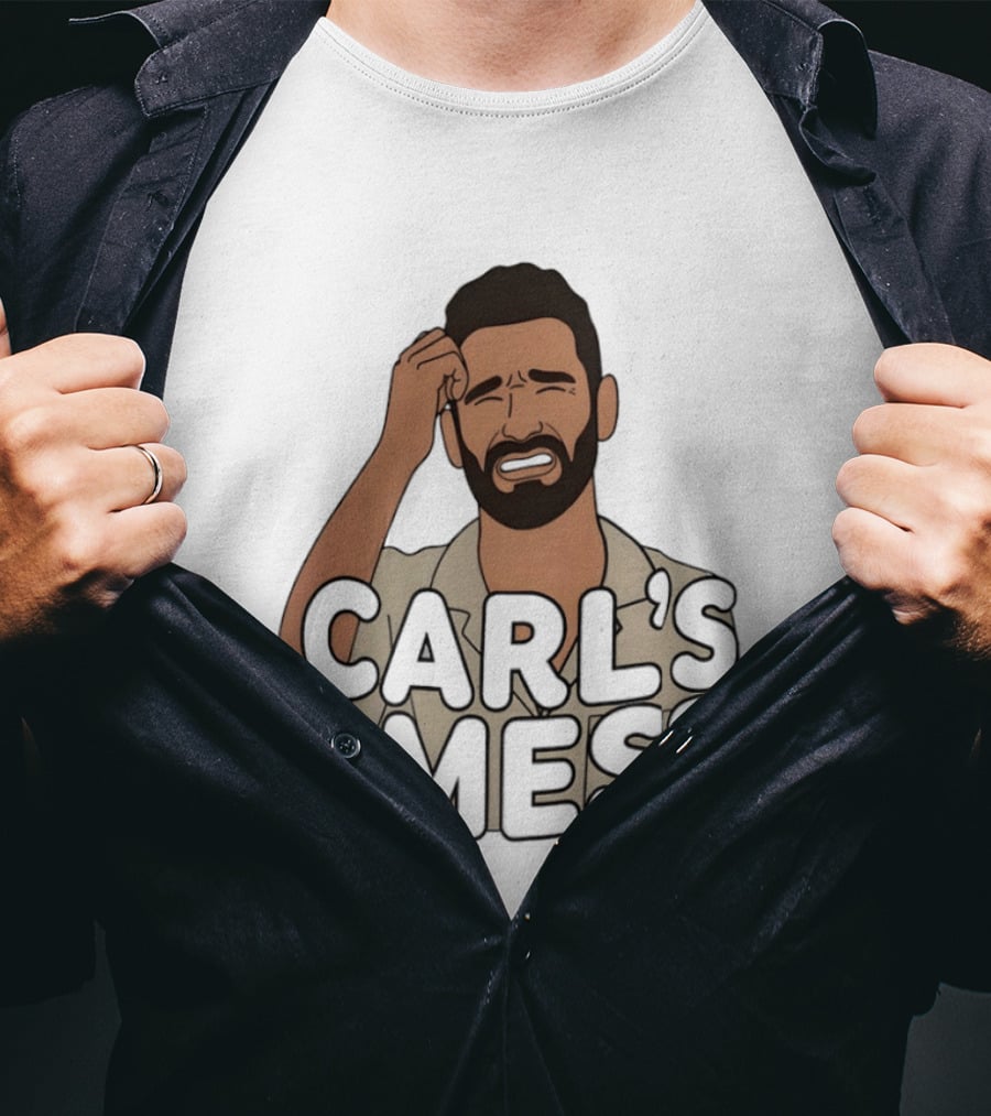 Carl's A Mess Carl Radke Summer House Humor Face T-Shirt
