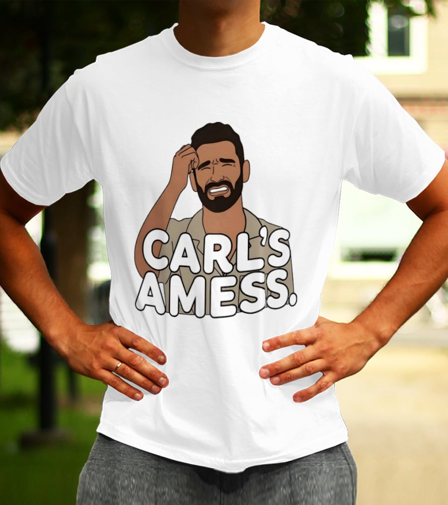 Carl's A Mess Carl Radke Summer House Humor Face T-Shirt