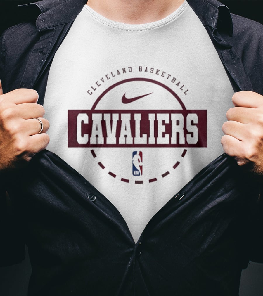 Cleveland Cavaliers Snoopy Plays Basketball Forever Not Just When We Win NBA Nike Cavaliers T-Shirt