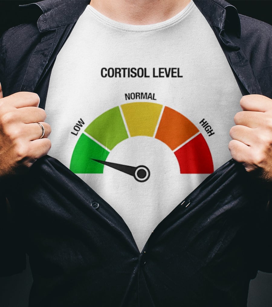 Cortisol Level Low Stress Indicator Gauge T-Shirt