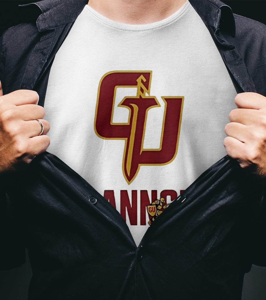 Gannon Golden Knights GU Basketball Logo With Knight T-Shirt