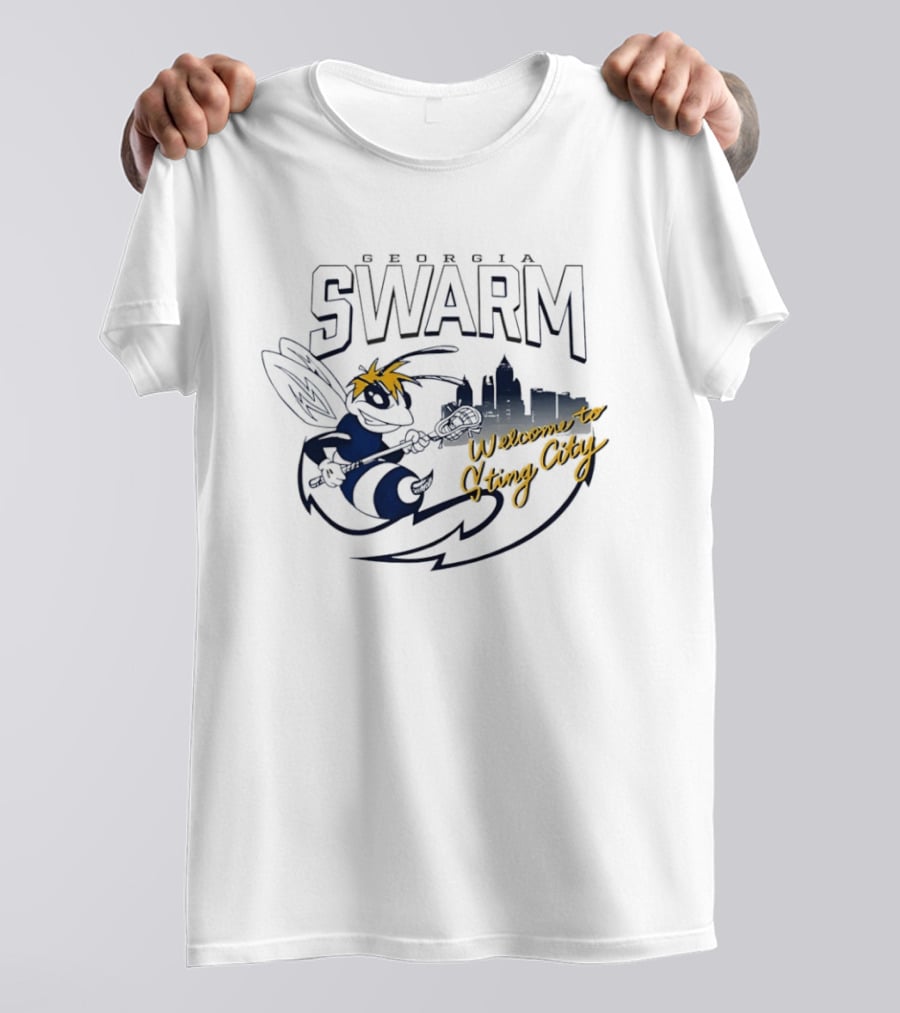 Georgia Swarm Welcome To Sting City Skyline T-Shirt