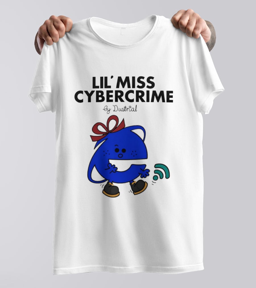 Lil' Miss Cybercrime By Dustrial Retro Style Mischievous T-Shirt