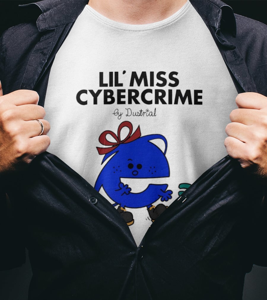 Lil' Miss Cybercrime By Dustrial Retro Style Mischievous T-Shirt