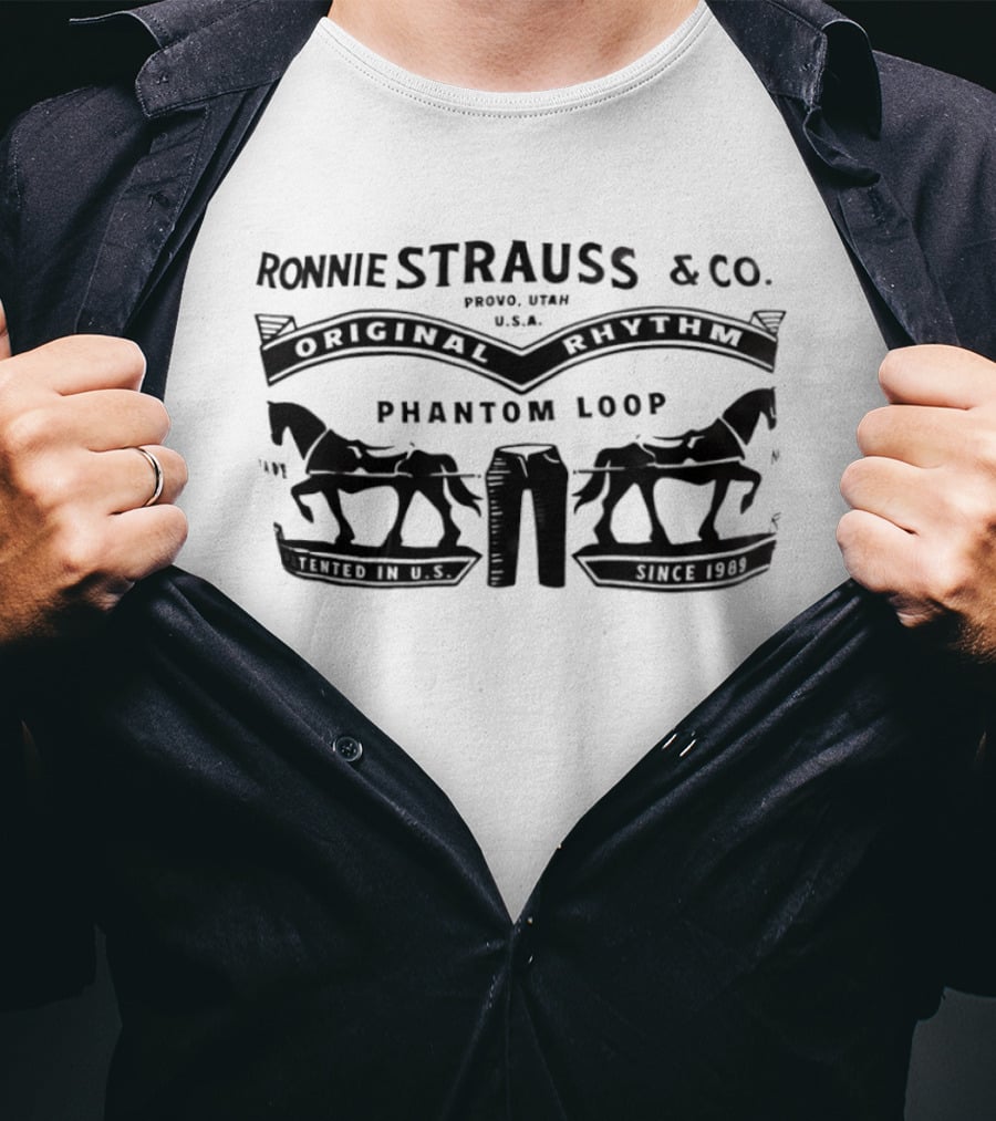 Ronnie Strauss & Co Original Rhythm Phantom Loop Provo Utah USA T-Shirt