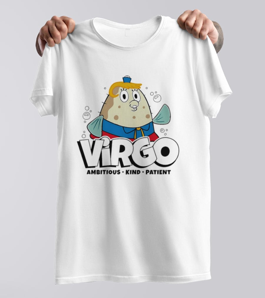 SpongeBob SquarePants Virgo Ambitious Kind Patient Mrs. Puff T-Shirt