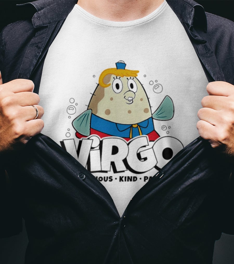 SpongeBob SquarePants Virgo Ambitious Kind Patient Mrs. Puff T-Shirt