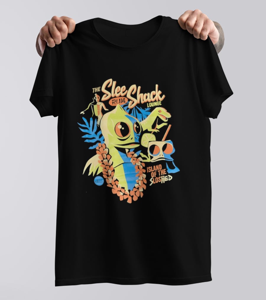 Slee Shack Rum Lounge Island Of The Sloshed Jeff Granito T-Shirt