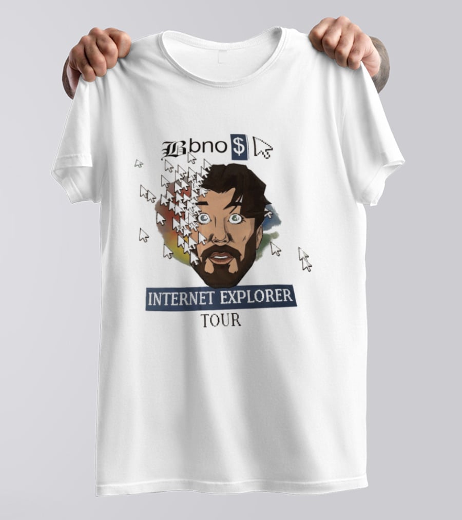 Bbno Internet Explorer Tour Cursor Face T-Shirt