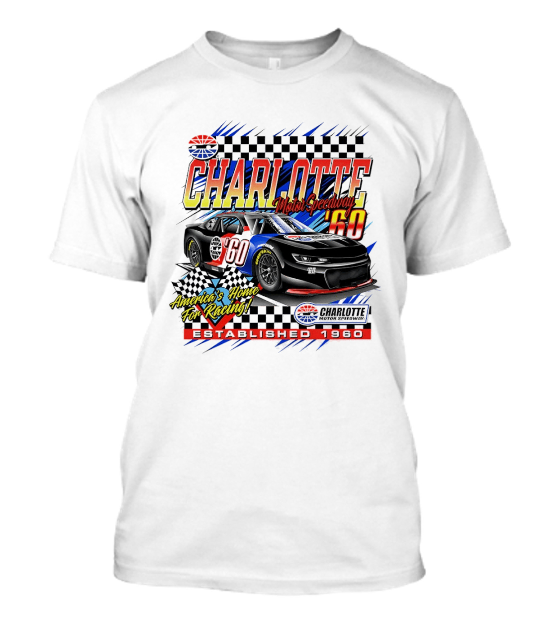 Charlotte Motor Speedway '60 America's Home For Racing Established 1960 T-Shirt