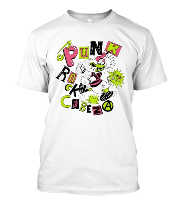 Generación Punk Rock Cabeza Spiked Duck Cartoon Explosion T-Shirt