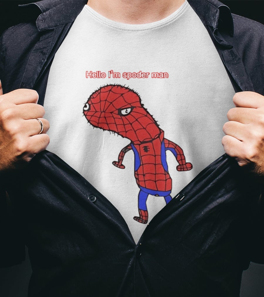 Hello I'm Spoderman Spiderman T-Shirt