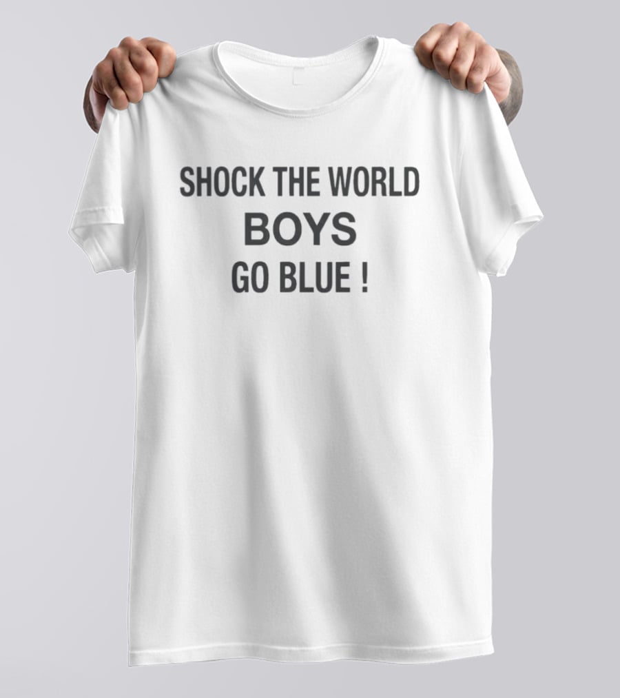 Shock The World Boys Go Blue Michigan Wolverines T-Shirt