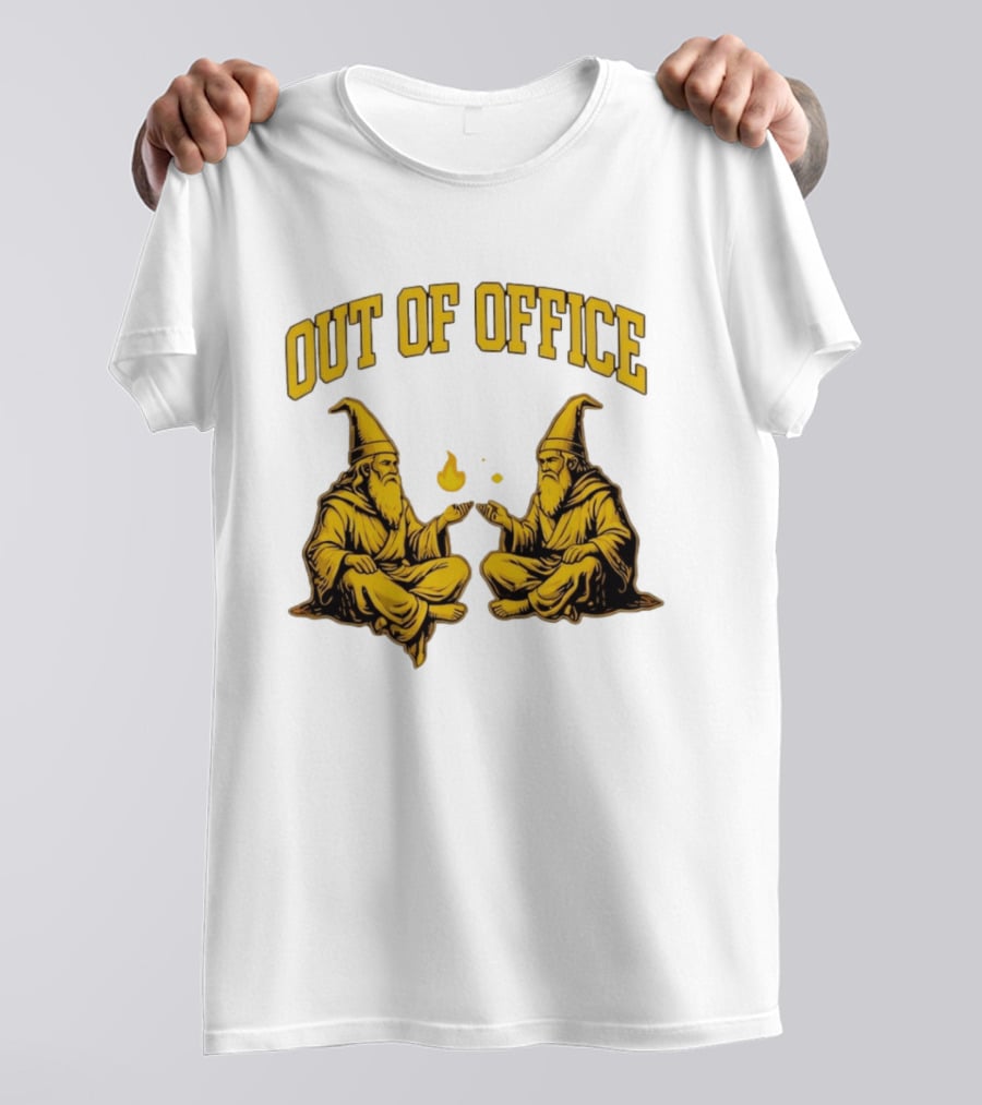 Out Of Office Wizards Magical Sorcery Wizardry Duo T-Shirt