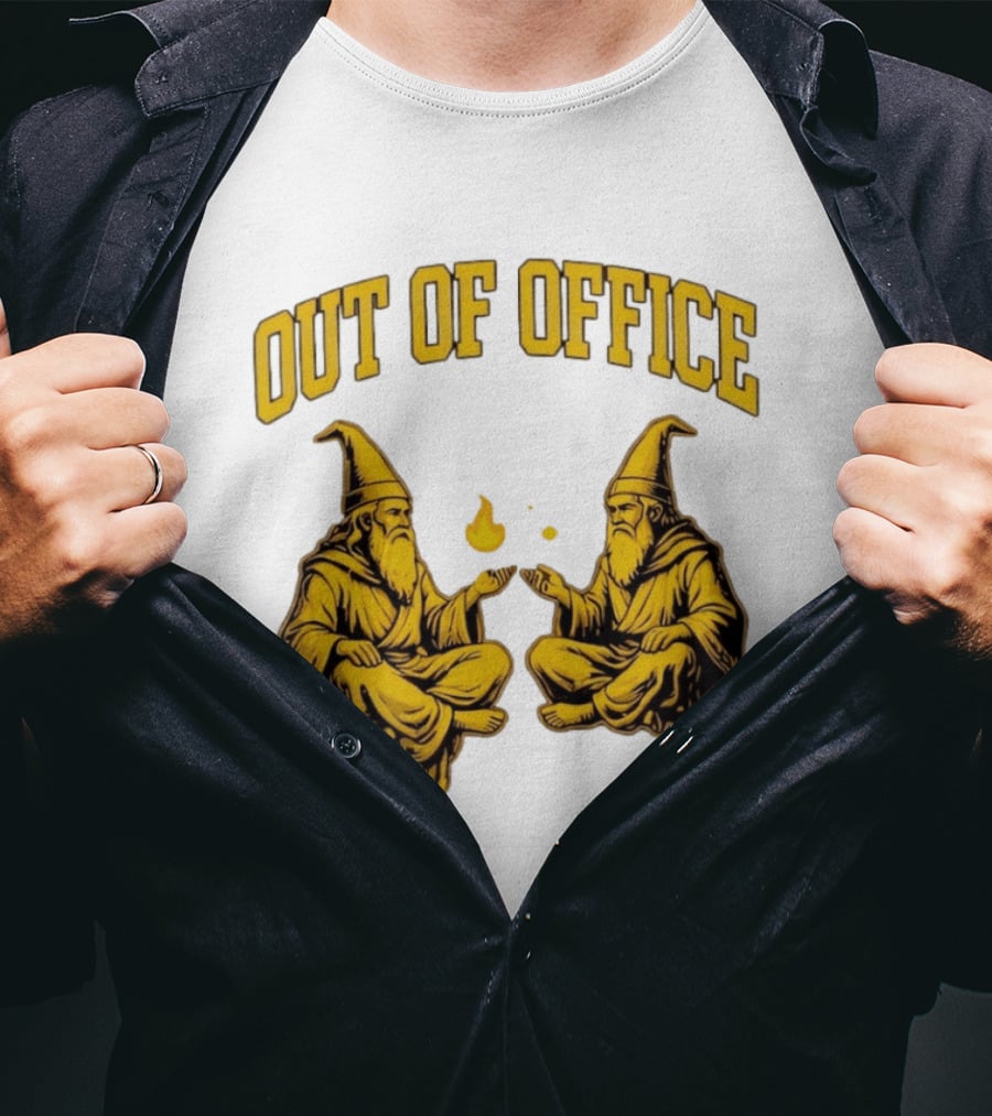 Out Of Office Wizards Magical Sorcery Wizardry Duo T-Shirt