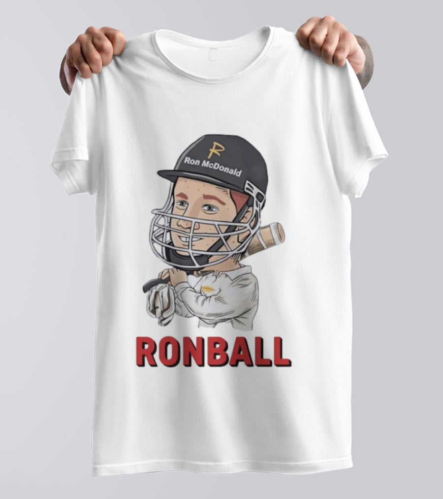 Ron McDonald Cricket Ronball Travis Head T-Shirt