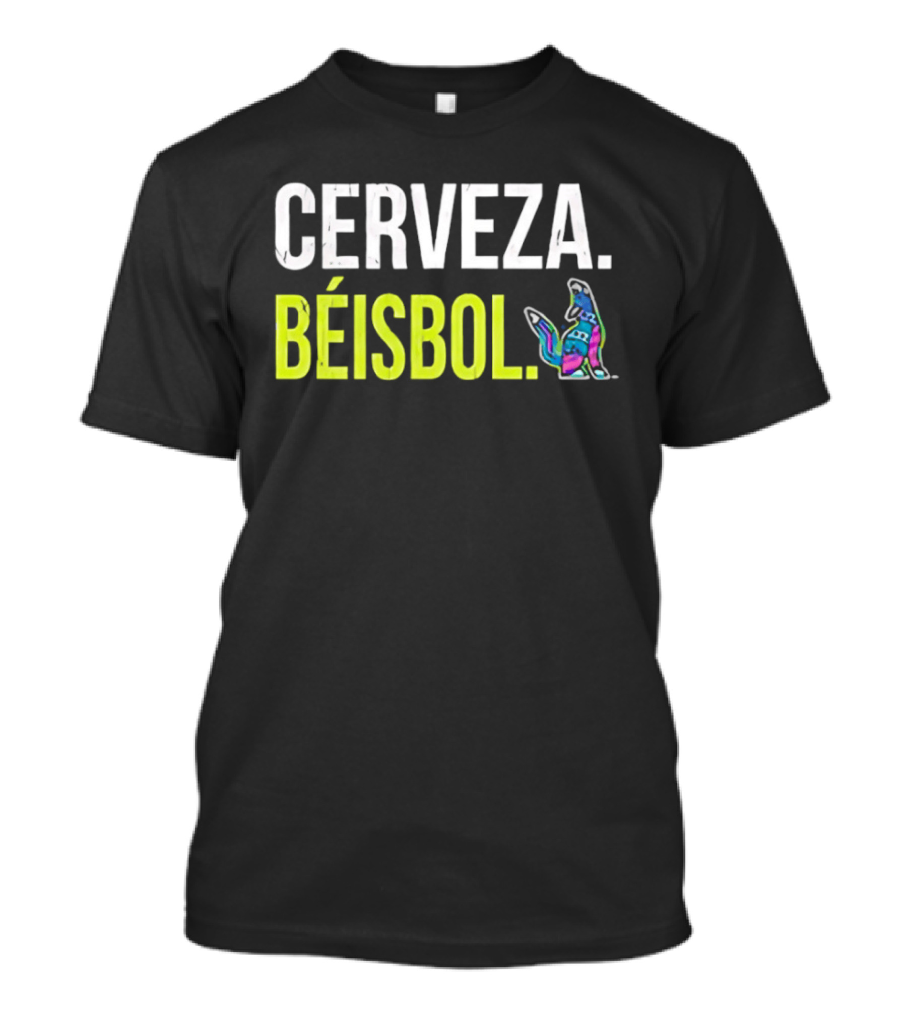 Cerveza Beisbol Vibrant Dog T-Shirt