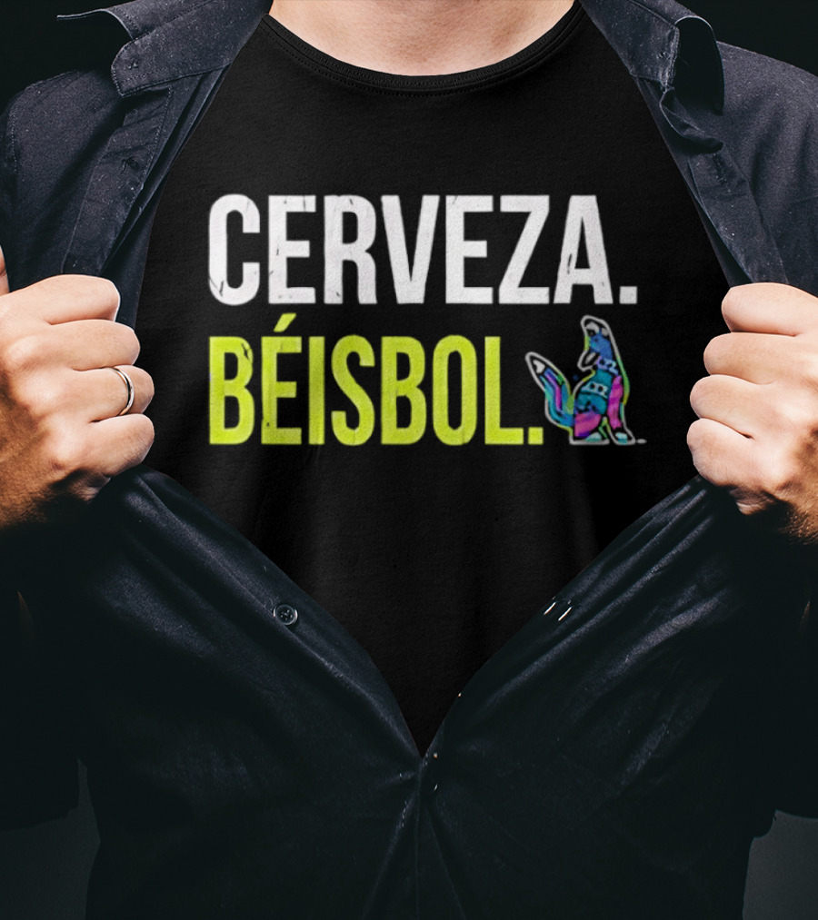 Cerveza Beisbol Vibrant Dog T-Shirt