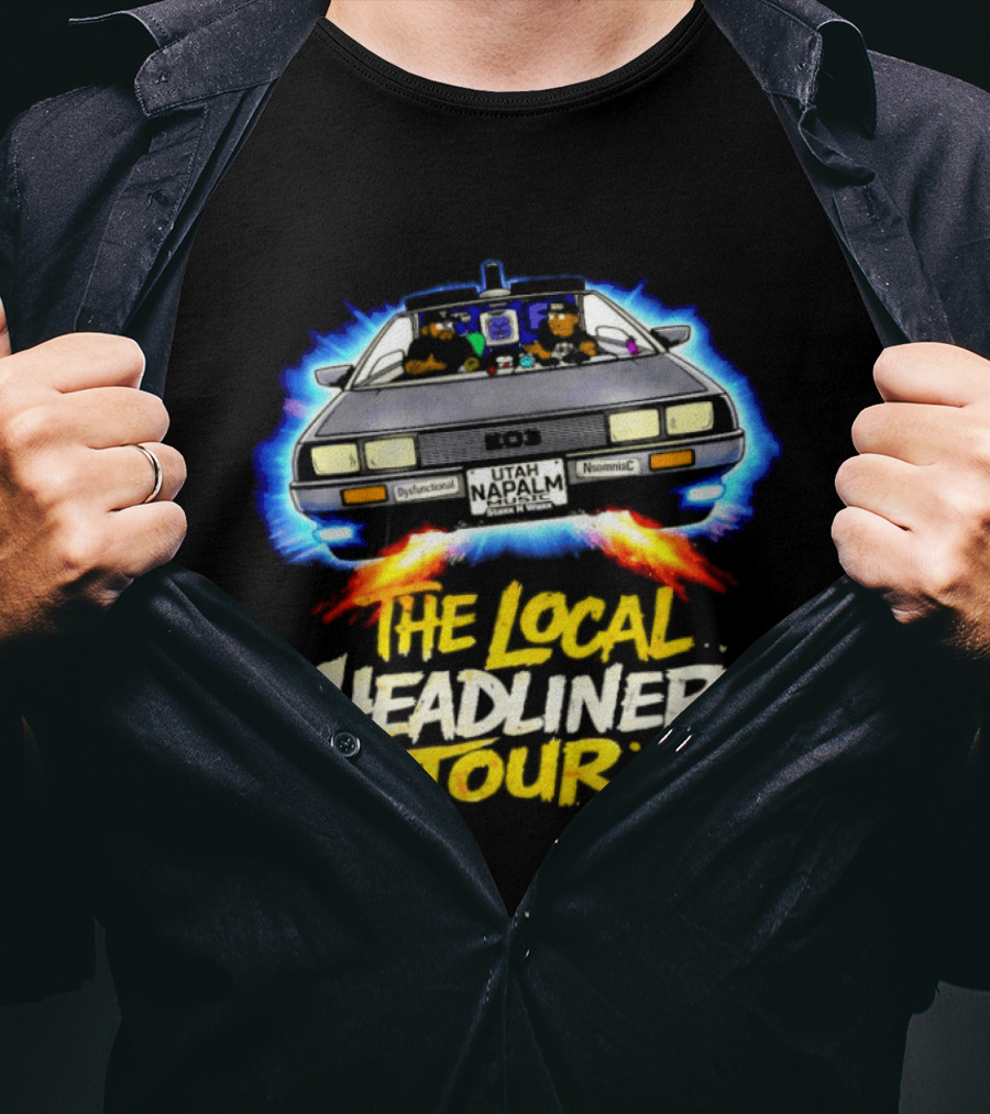 The Local Headliner Tour 80s Iconic Car Adventure T-Shirt