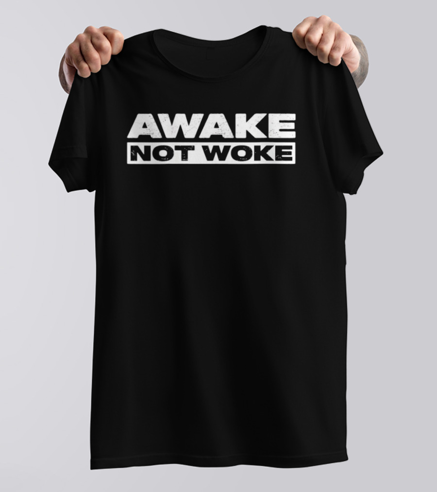 Awake Not Woke Unwoke Freedom Meme Women's Fashion T-Shirt