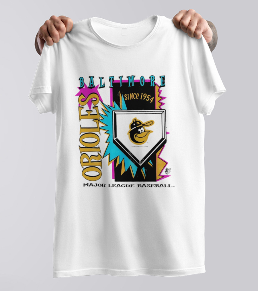 Baltimore Orioles Major League Baseball Cooperstown Neon Since 1954 T-Shirt