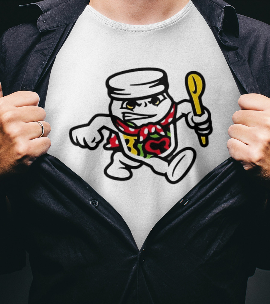 Peppers In Oil Jar Character With Spoon T-Shirt