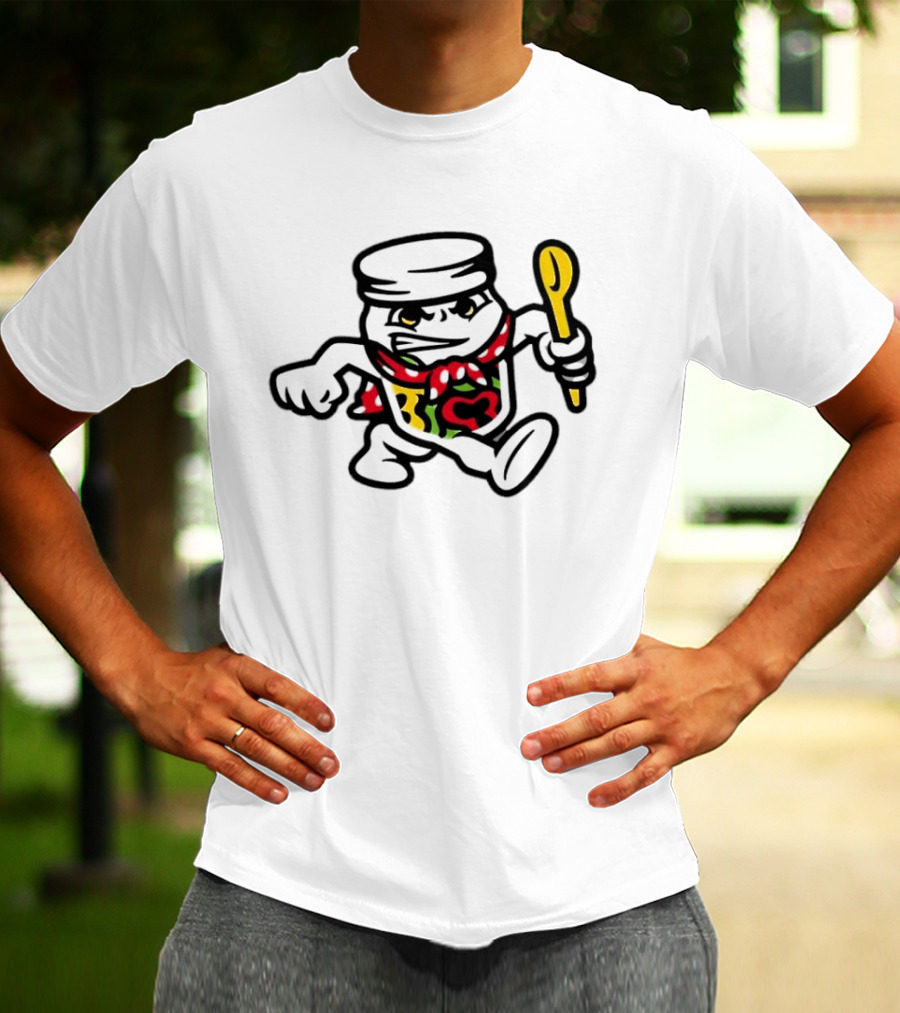 Peppers In Oil Jar Character With Spoon T-Shirt