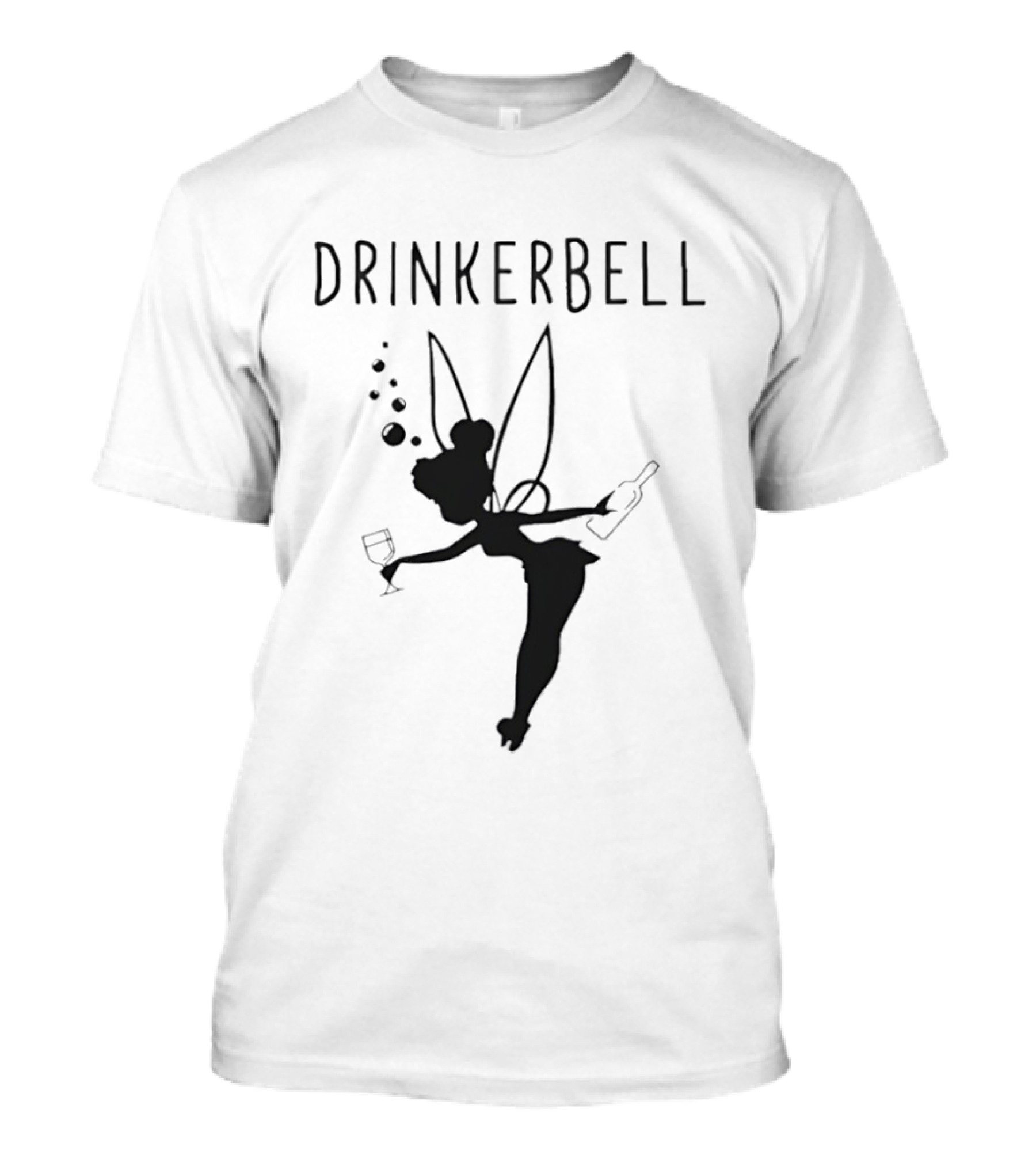 Drinkerbell Tinker Bell Whisky Beer Shadow Fairy T-Shirt