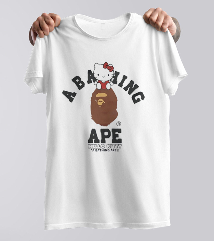 A Bathing Ape Sanrio Hello Kitty Collaboration T-Shirt