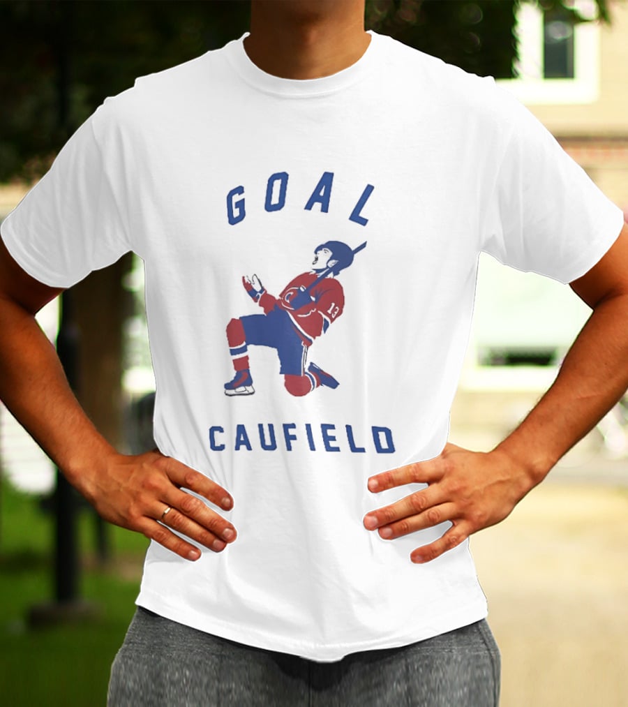 GOAL Caufield Montreal Canadiens Ice Hockey Celebration T-Shirt