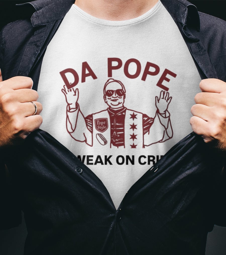 Da Pope Is Weak On Crime Comic Style Sketch T-Shirt